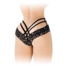 Tanga ouvert Anne - noir