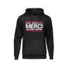 Sweat à capuche J&M On dit merci qui ?