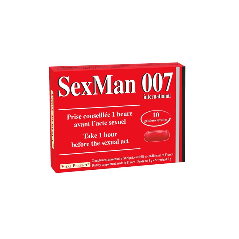 Aphrodisiaque SexMan 007 (10 gélules)