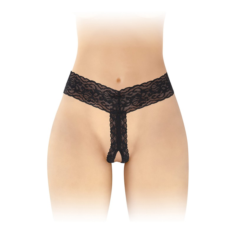 String ouvert Anita noir - Fashion Secret